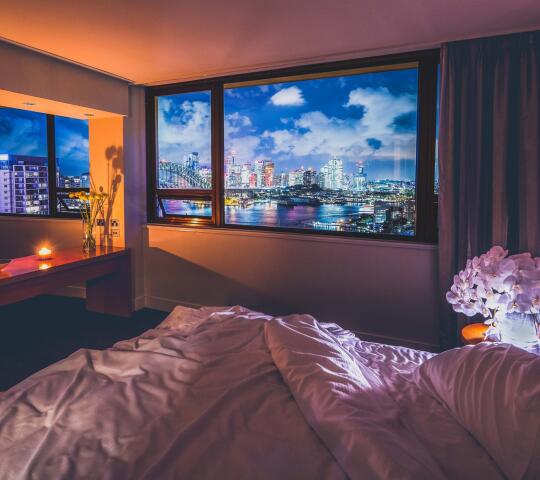 View Sydney room with night views